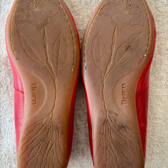 Born ballet flats, red leather - Picture 5 of 5